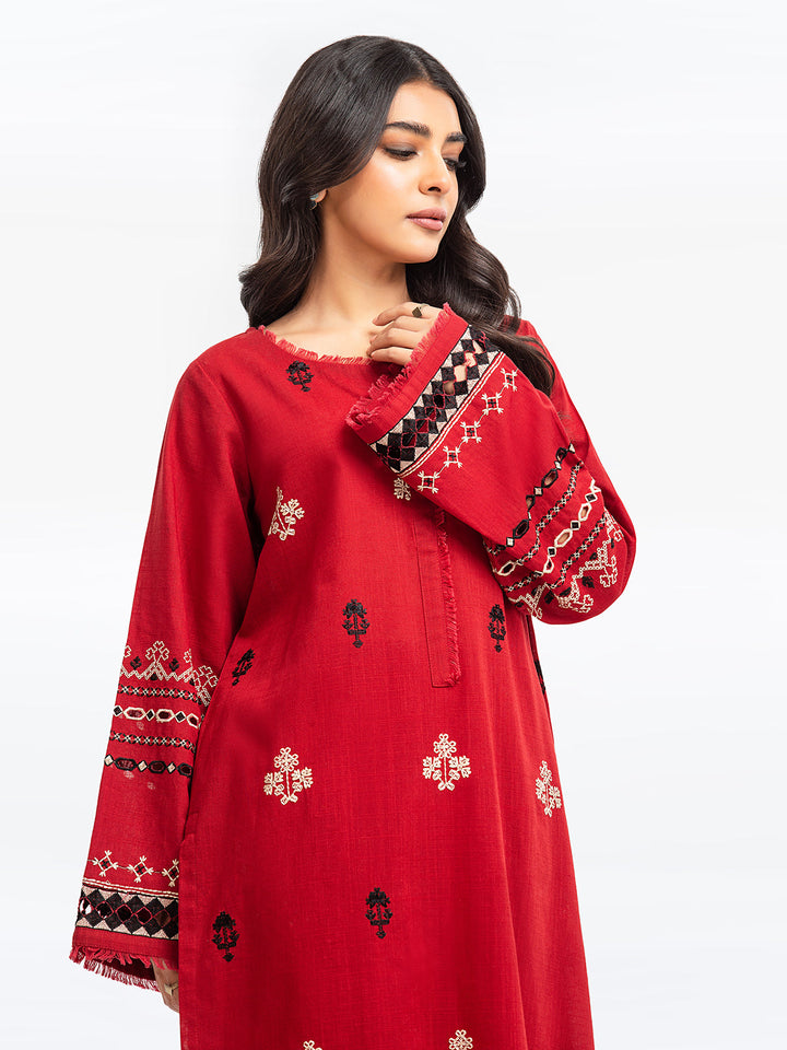 Pret 2Pc Embroidered Khaddar Shirt Trouser - EWTKE23-69411ST