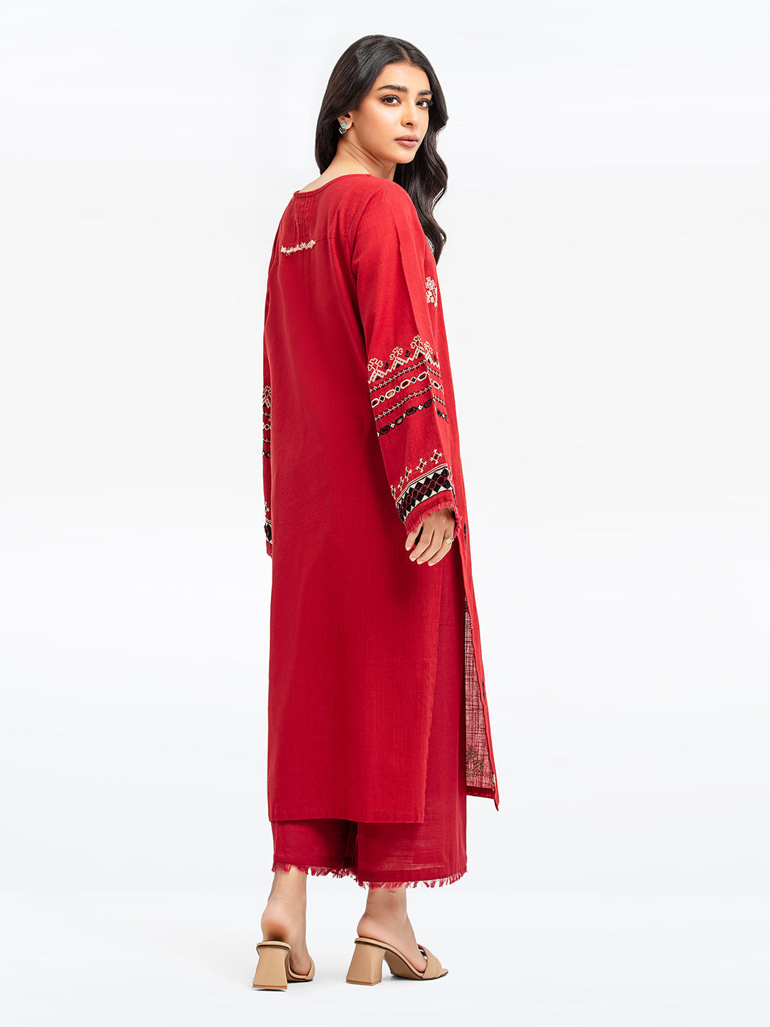 Pret 2Pc Embroidered Khaddar Shirt Trouser - EWTKE23-69411ST