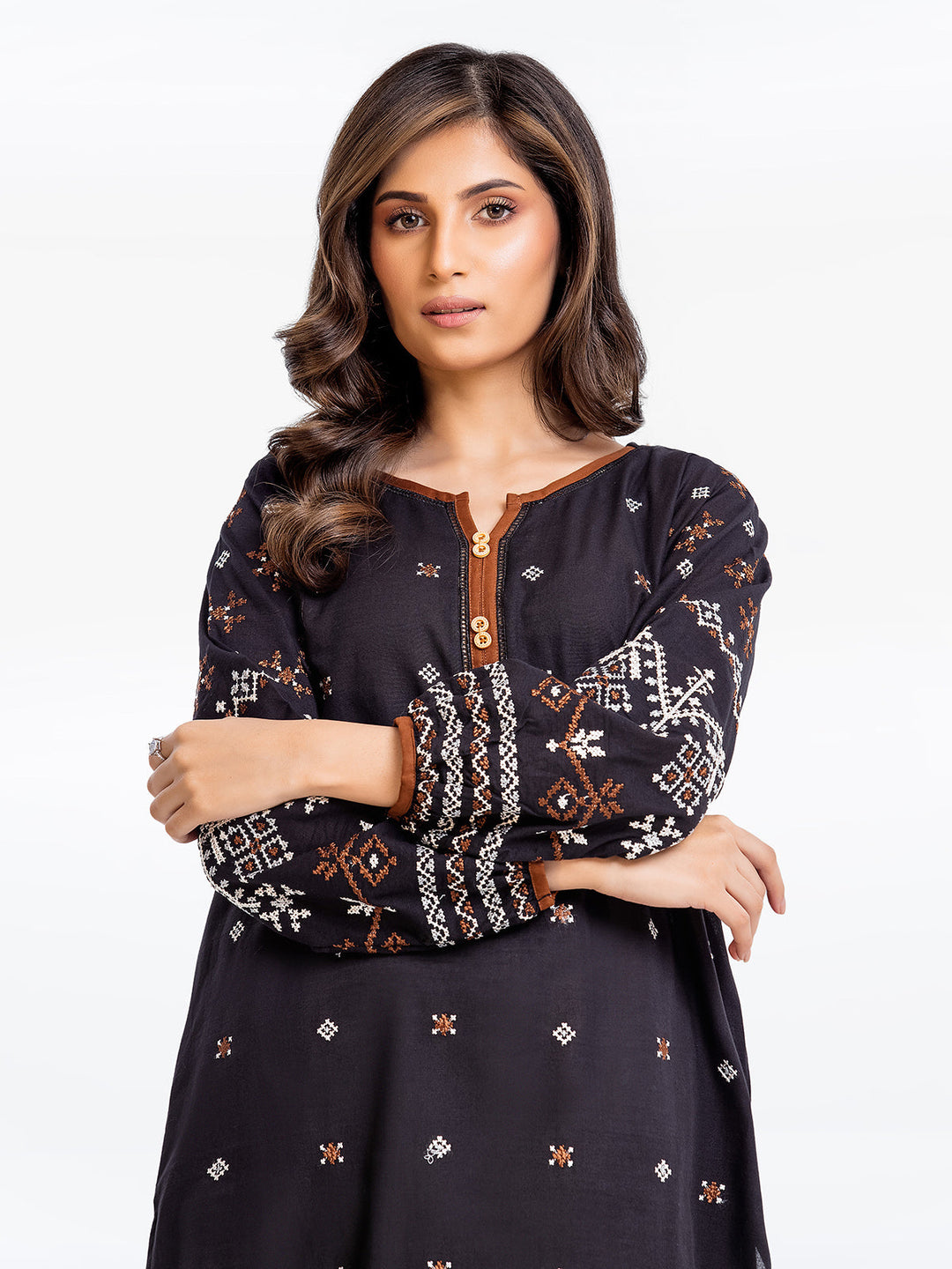 Pret 1Pc Embroidered Khaddar Shirt - EWTKE23-69414S