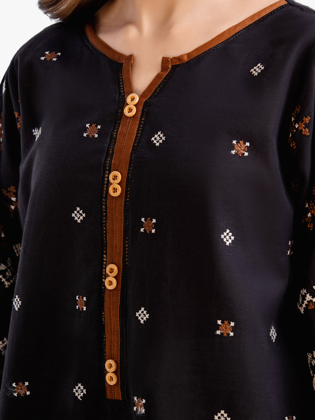 Pret 1Pc Embroidered Khaddar Shirt - EWTKE23-69414S