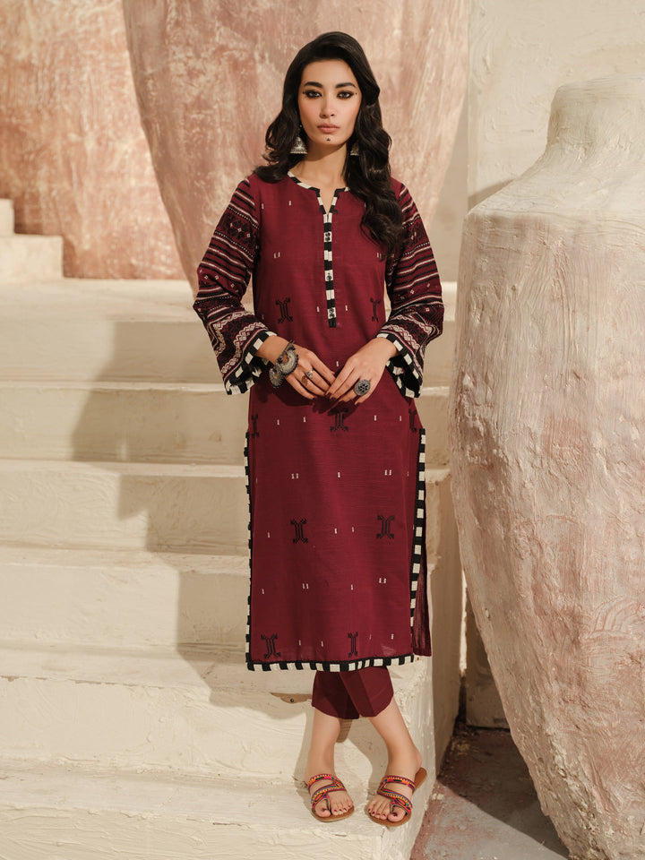 Pret 2Pc Embroidered Khaddar Shirt Trouser - EWTKE23-69415ST