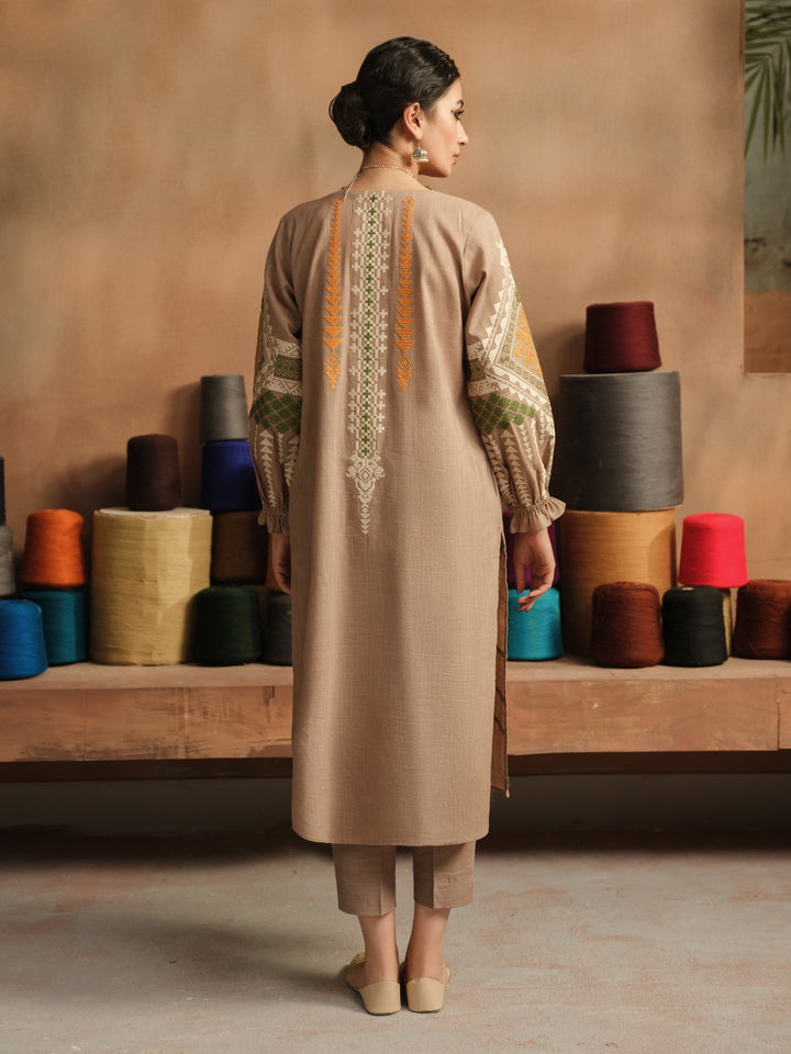 Pret 2Pc Embroidered Khaddar Shirt Trouser - EWTKE23-69416ST