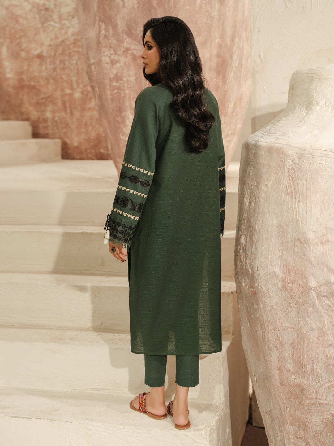 Pret 2Pc Embroidered Khaddar Shirt Trouser - EWTKE23-69418ST