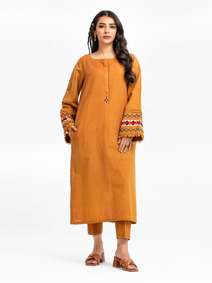 Pret 2Pc Embroidered Khaddar Shirt Trouser - EWTKE23-69419ST