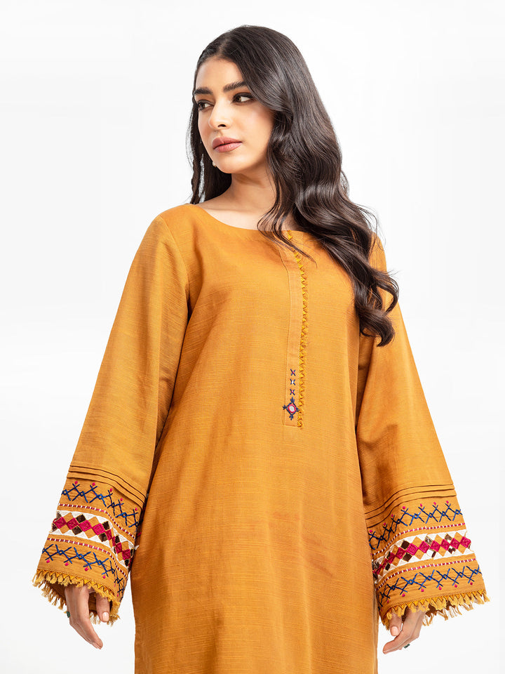 Pret 2Pc Embroidered Khaddar Shirt Trouser - EWTKE23-69419ST