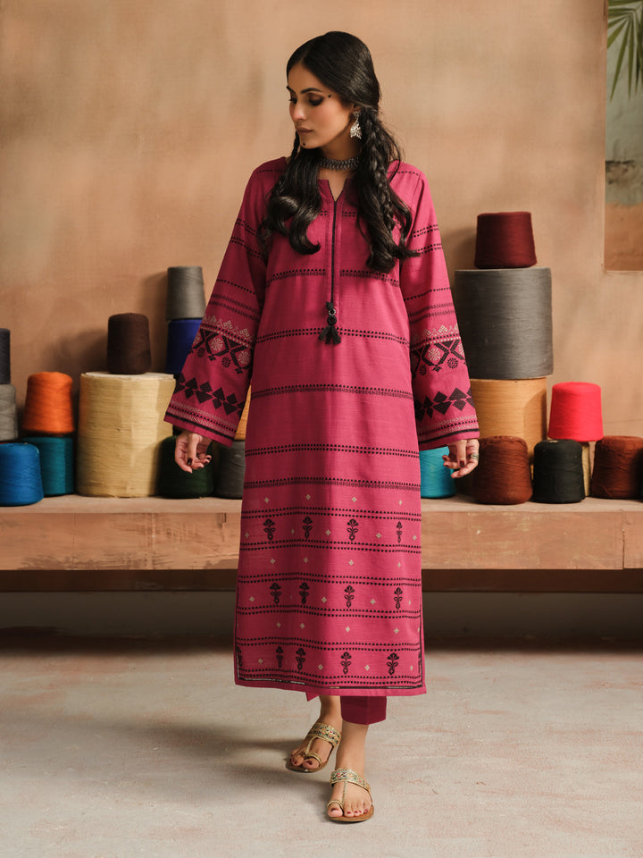 Pret 2Pc Embroidered Khaddar Shirt Trouser - EWTKE23-69499ST