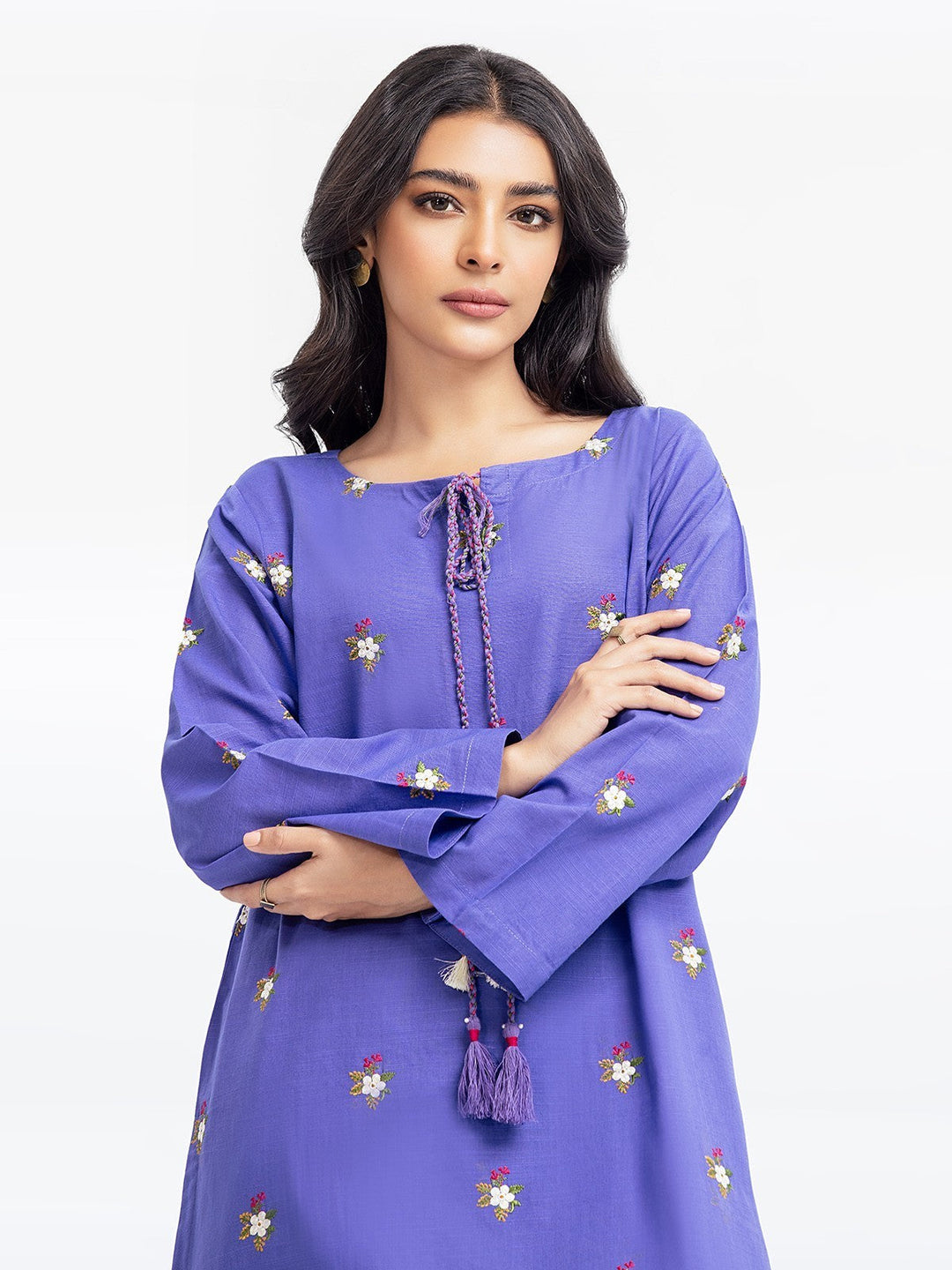 Pret 2Pc Embroidered Khaddar Shirt Trouser - EWTKE23-69521ST