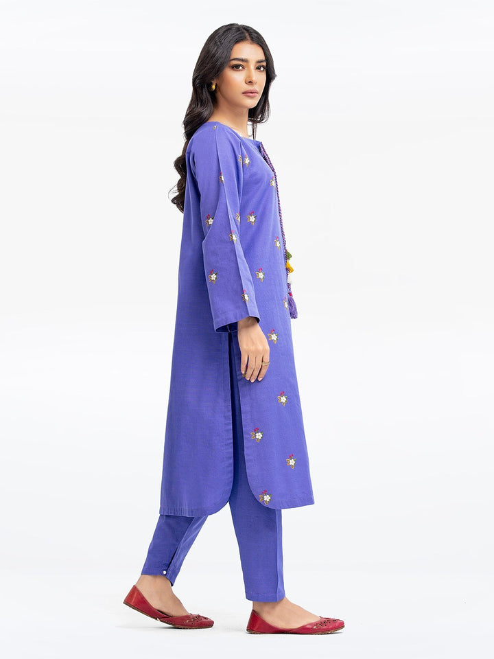 Pret 2Pc Embroidered Khaddar Shirt Trouser - EWTKE23-69521ST