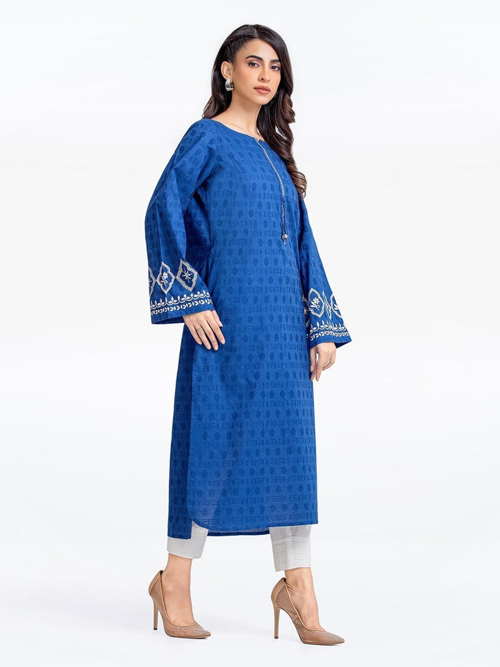 Pret 2Pc Embroidered Dobby Shirt Trouser - EWTKE23-69526ST