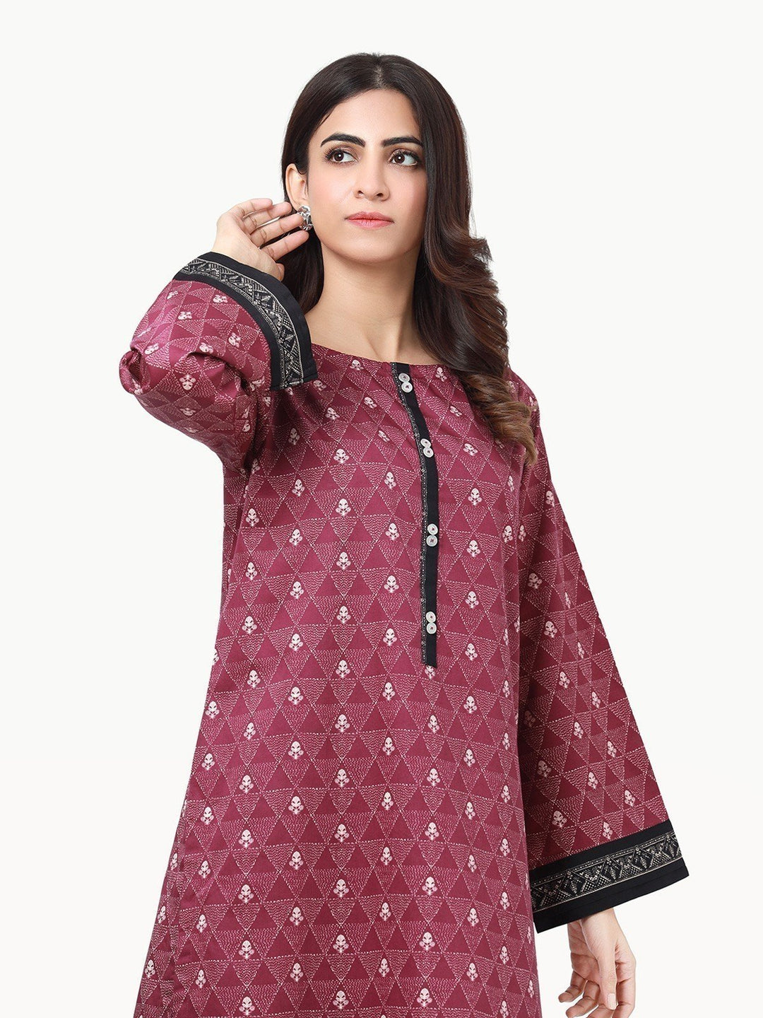 Pret 1Pc Printed Khaddar Shirt - EWTKP22-68569