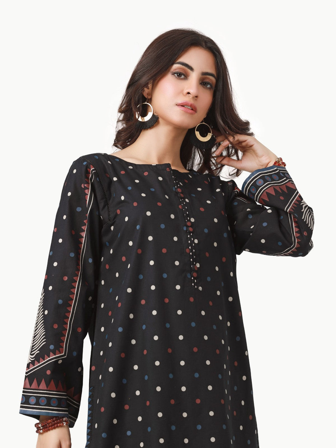 Pret 1Pc Printed Cotton Twill Shirt - EWTKP22-68652