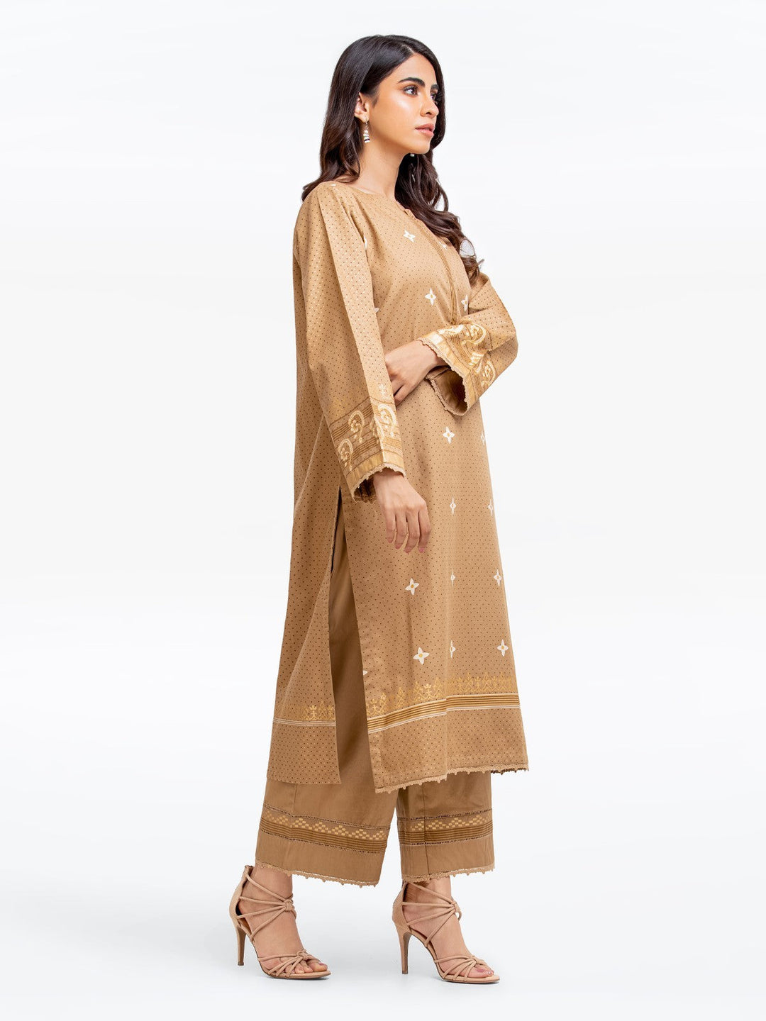 Pret 2Pc Embroidered Cotton Twill Shirt Trouser - EWTKP22-68720ST