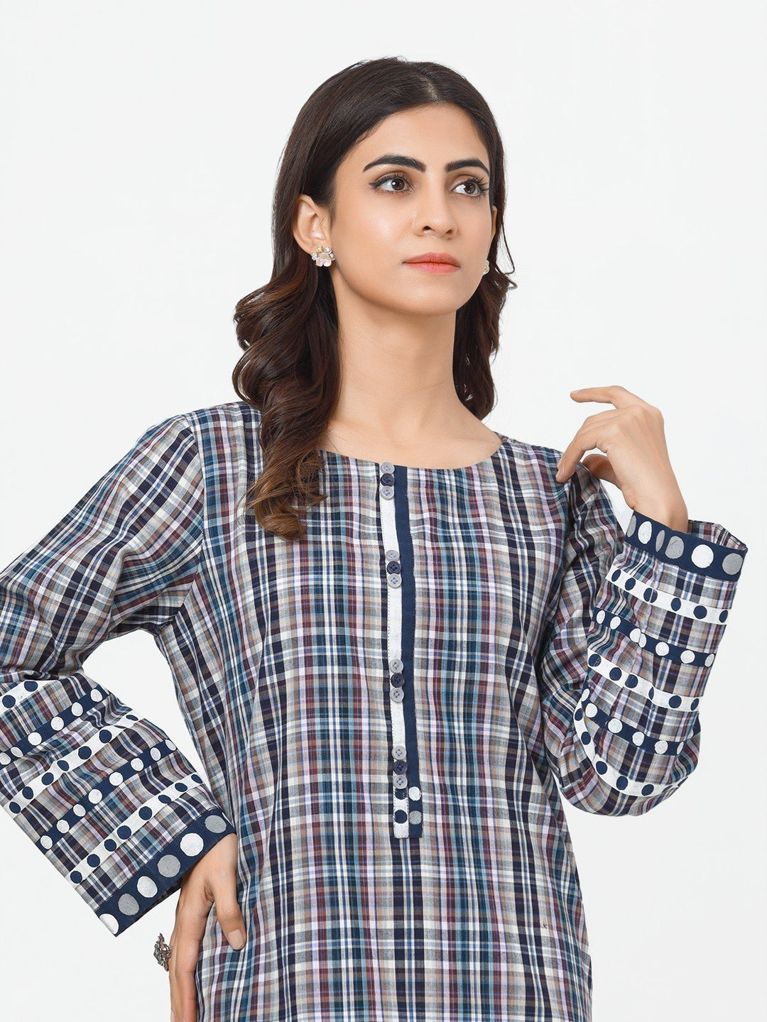 Pret 1Pc Printed Cotton Shirt - EWTKP22-69182S