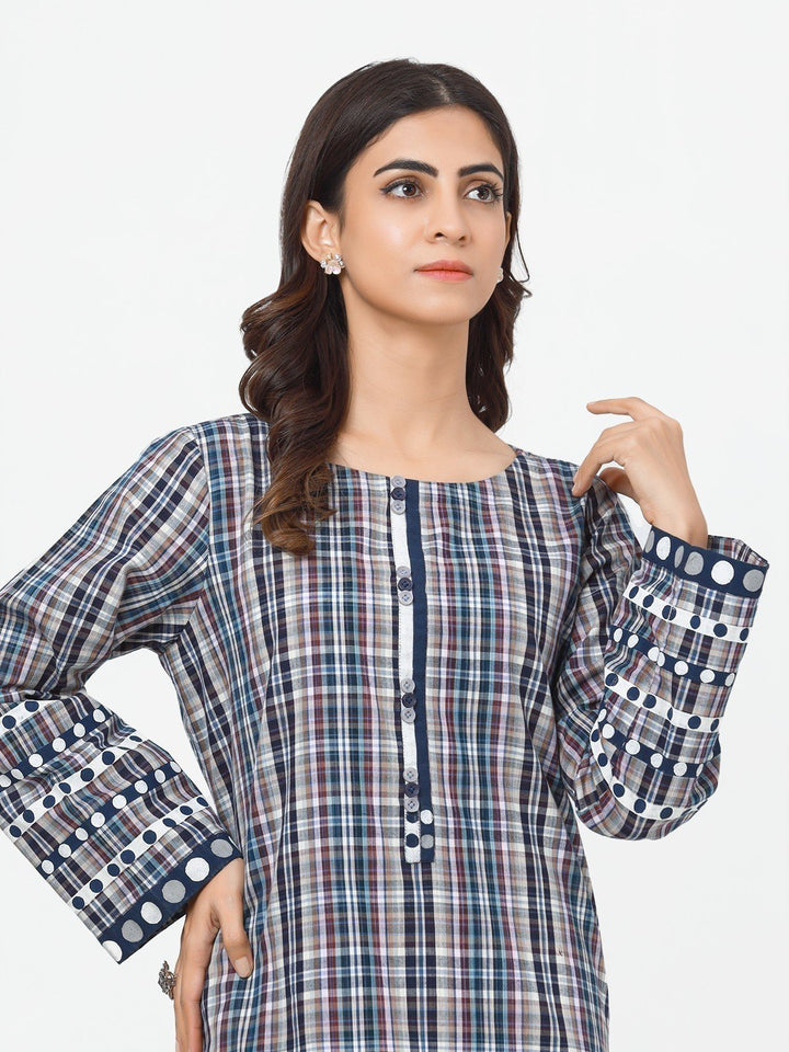 Pret 1Pc Printed Cotton Shirt - EWTKP22-69182S