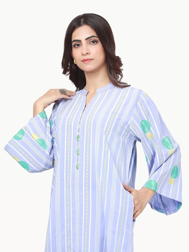 Pret 1Pc Printed Viscose Shirt - EWTKP22-69197