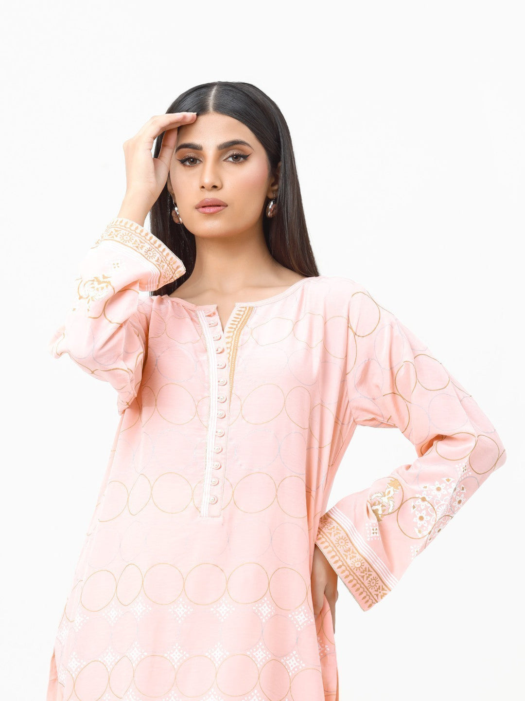 Pret 1Pc Printed Silk Shirt - EWTKP22-69208