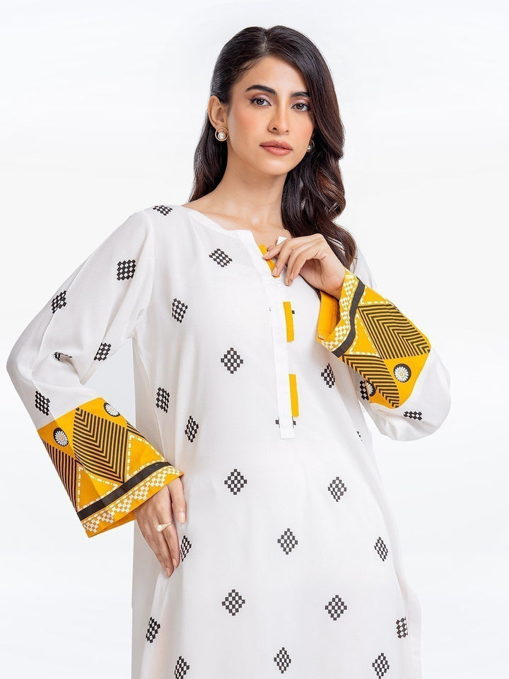 Pret 1Pc Printed Crepe Viscose Shirt - EWTKP22-69237S