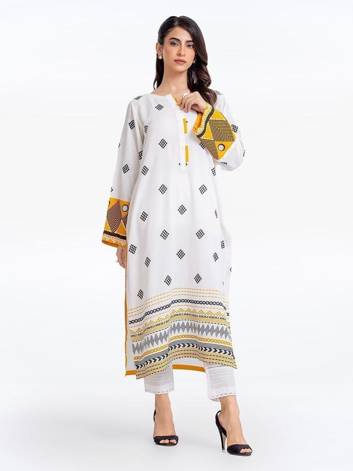 Pret 1Pc Printed Crepe Viscose Shirt - EWTKP22-69237S