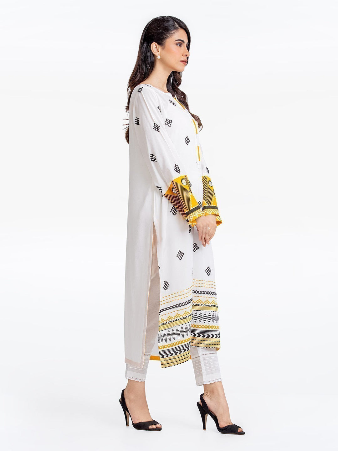 Pret 1Pc Printed Crepe Viscose Shirt - EWTKP22-69237S