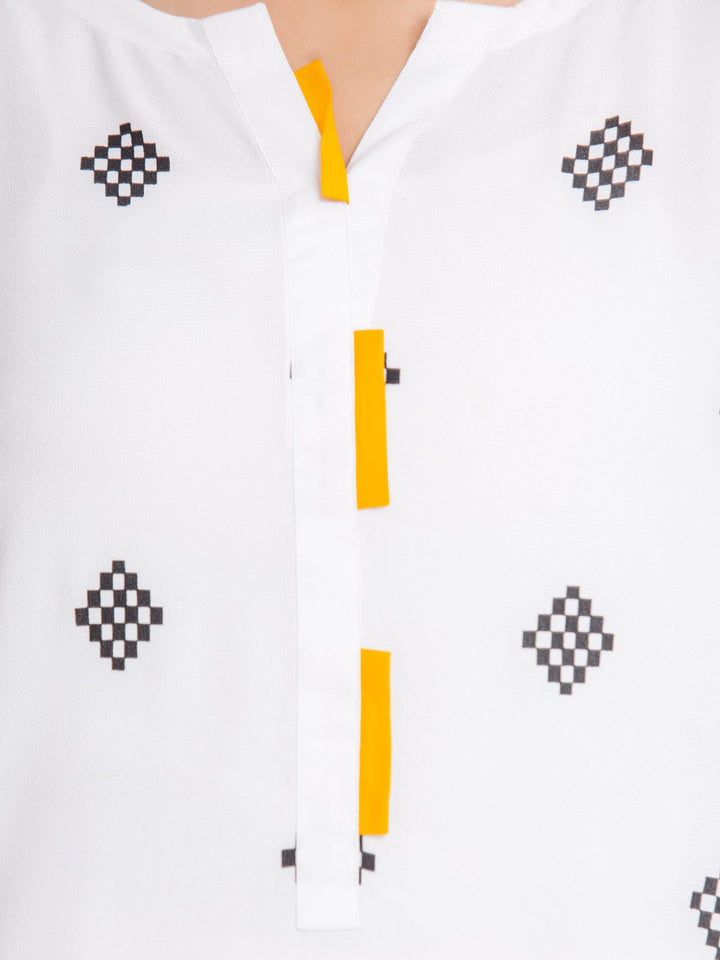 Pret 1Pc Printed Crepe Viscose Shirt - EWTKP22-69237S