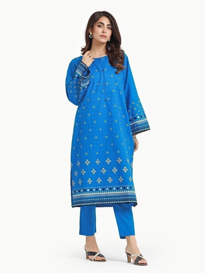 Pret 2Pc Printed Dobby Shirt Trouser - EWTKP23-68240ST