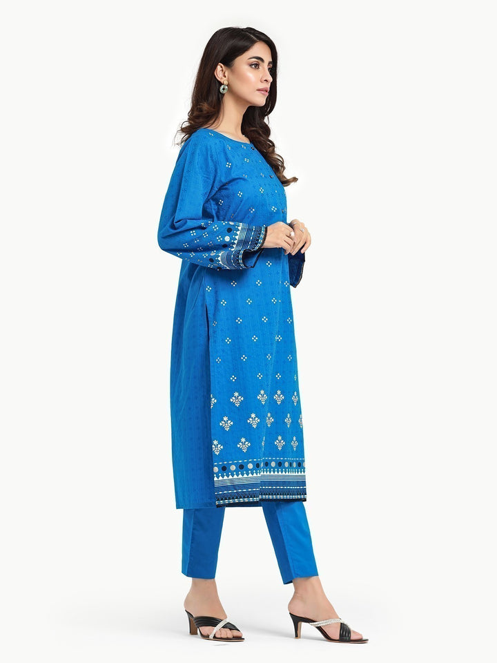 Pret 2Pc Printed Dobby Shirt Trouser - EWTKP23-68240ST