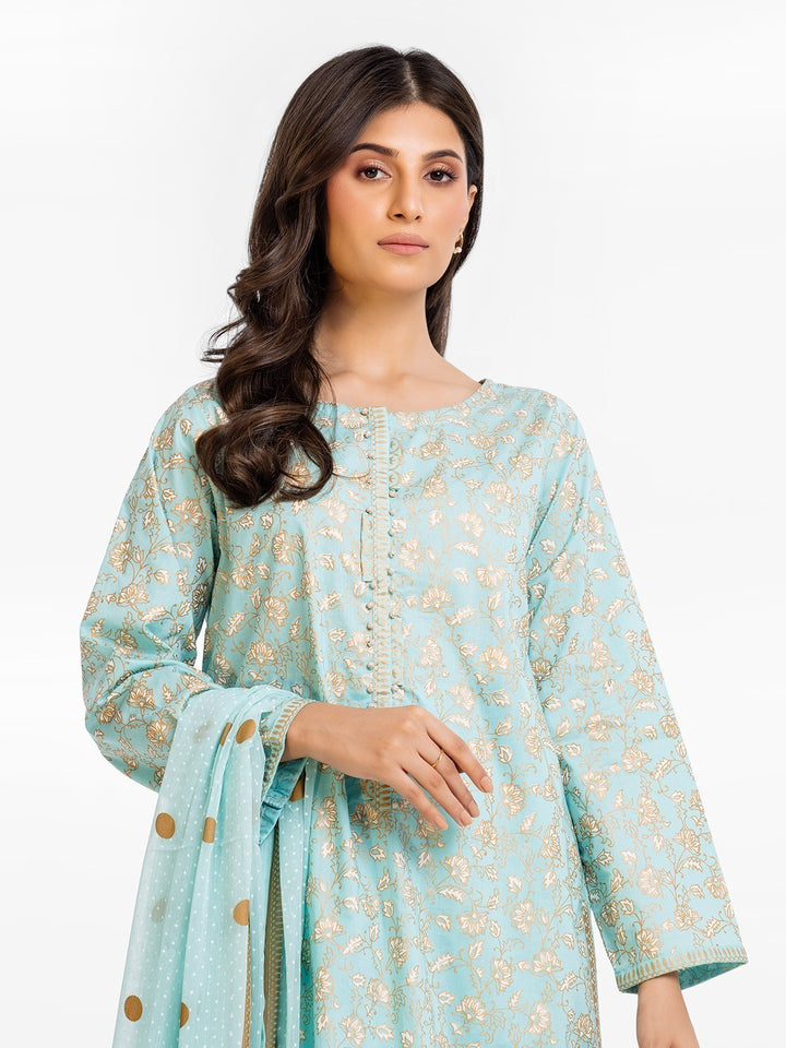 Pret 3Pc Printed Cambric Suit - EWTKP23-69061-3P