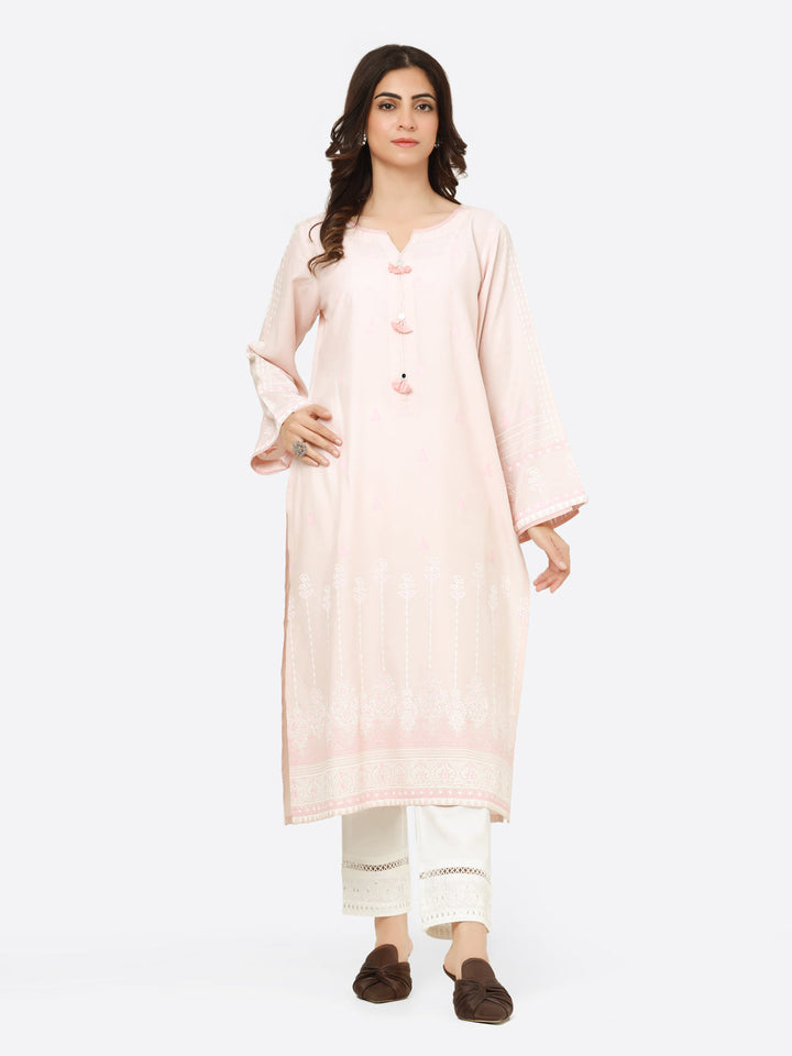 Pret 1Pc Block Printed Viscose Shirt - EWTKP23-69262S