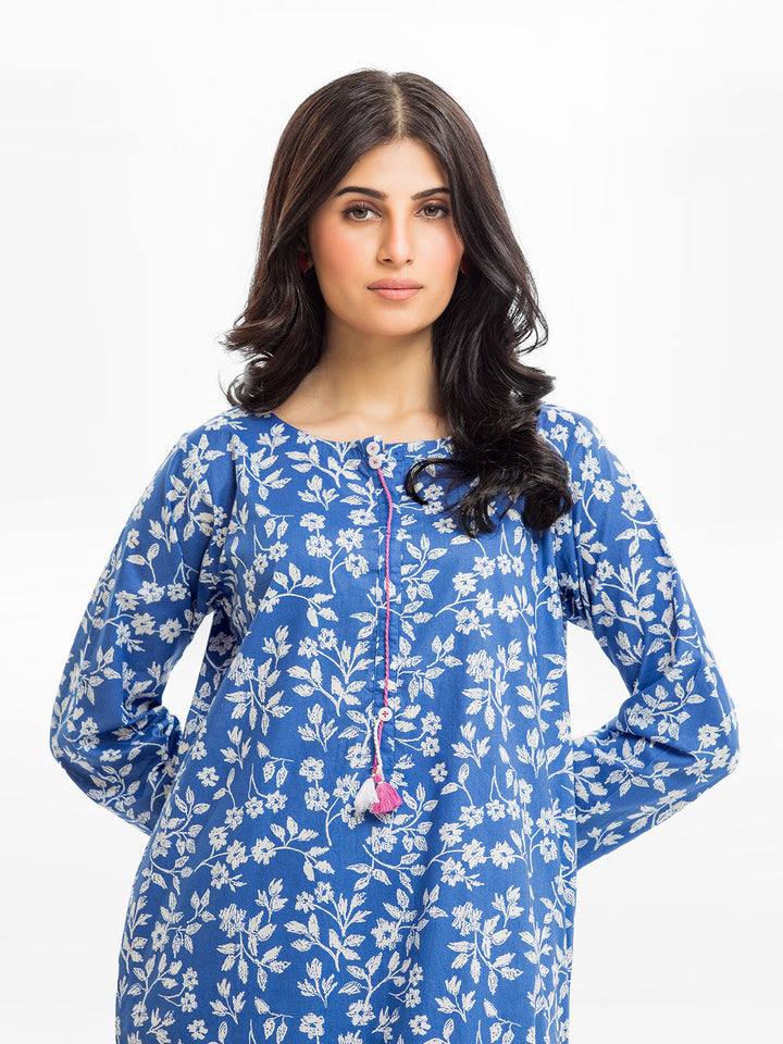 Pret 2Pc Printed Khaddar Shirt Trouser - EWTKP23-69390ST