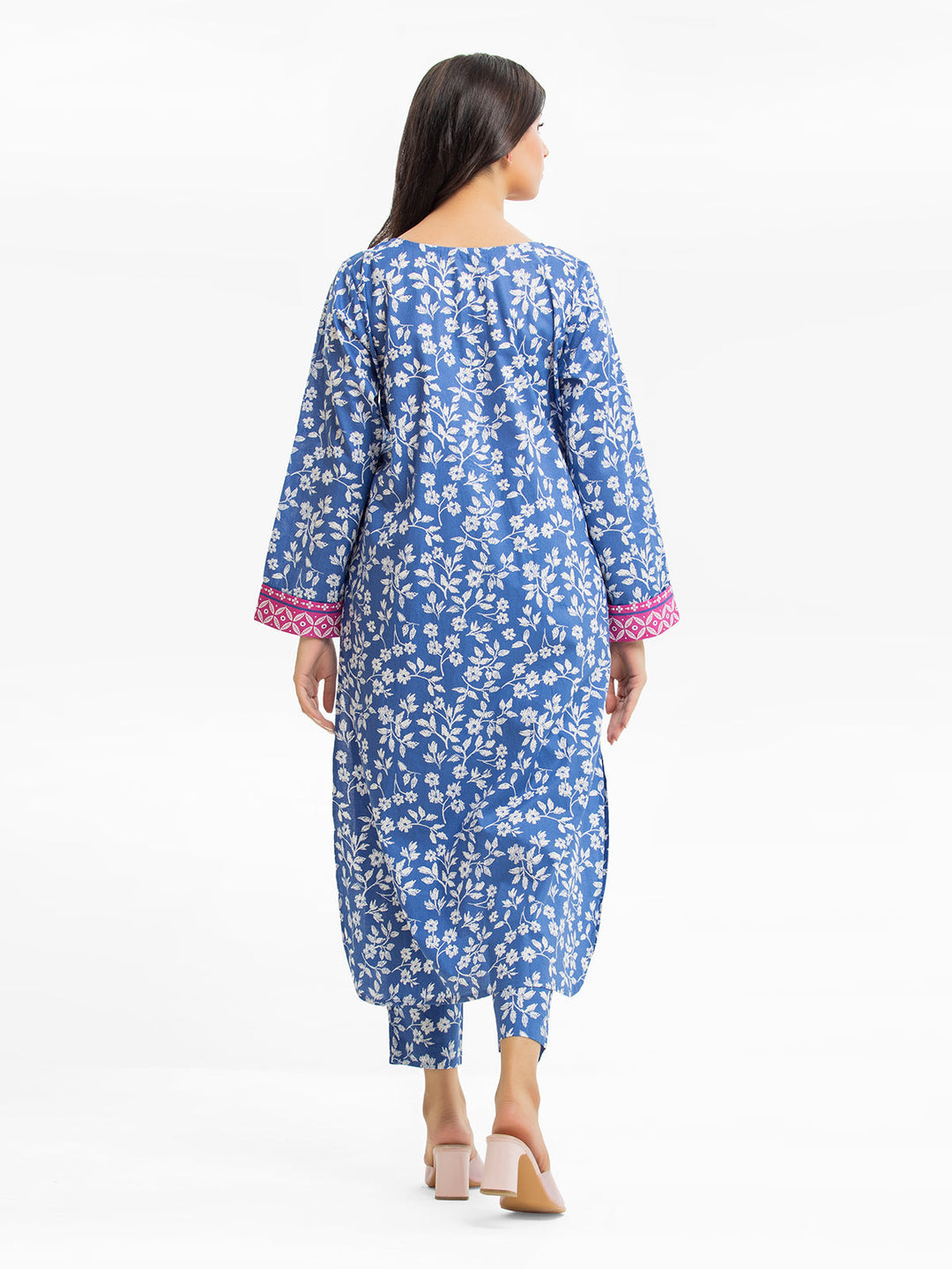 Pret 2Pc Printed Khaddar Shirt Trouser - EWTKP23-69390ST