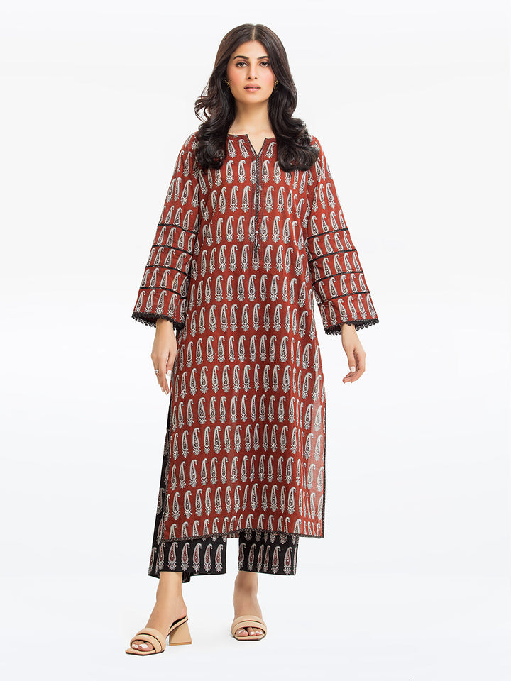Pret 2Pc Printed Cambric Shirt Trouser - EWTKP23-69395ST