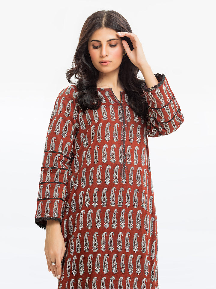 Pret 2Pc Printed Cambric Shirt Trouser - EWTKP23-69395ST