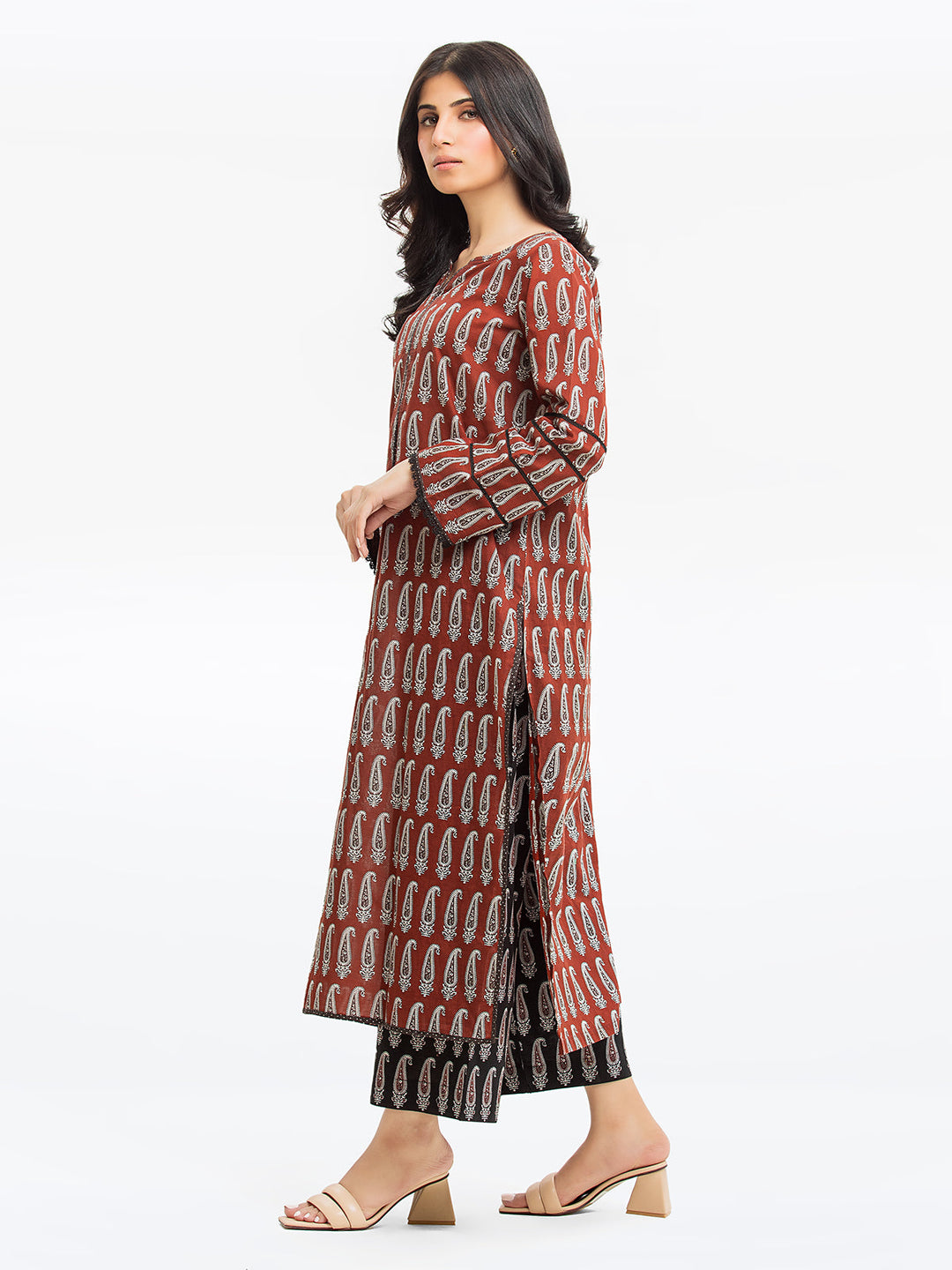 Pret 2Pc Printed Cambric Shirt Trouser - EWTKP23-69395ST