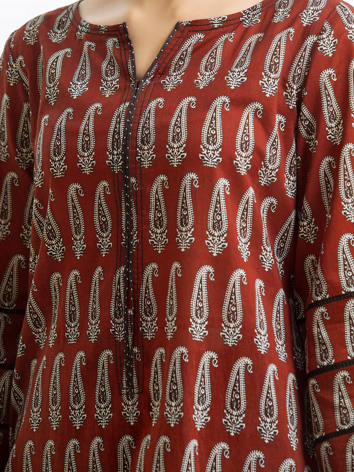 Pret 2Pc Printed Cambric Shirt Trouser - EWTKP23-69395ST