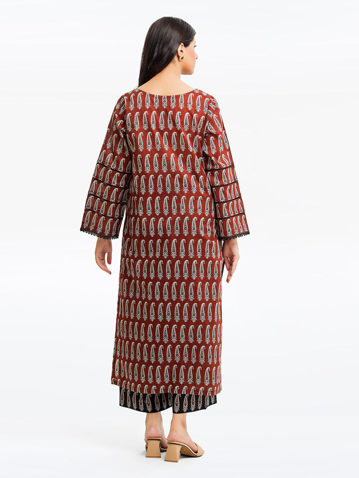 Pret 2Pc Printed Cambric Shirt Trouser - EWTKP23-69395ST