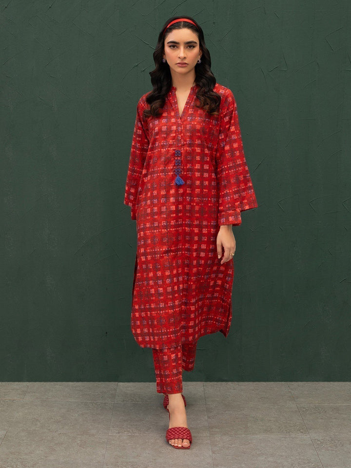 Pret 2Pc Printed Khaddar Shirt Trouser - EWTKP23-69398ST