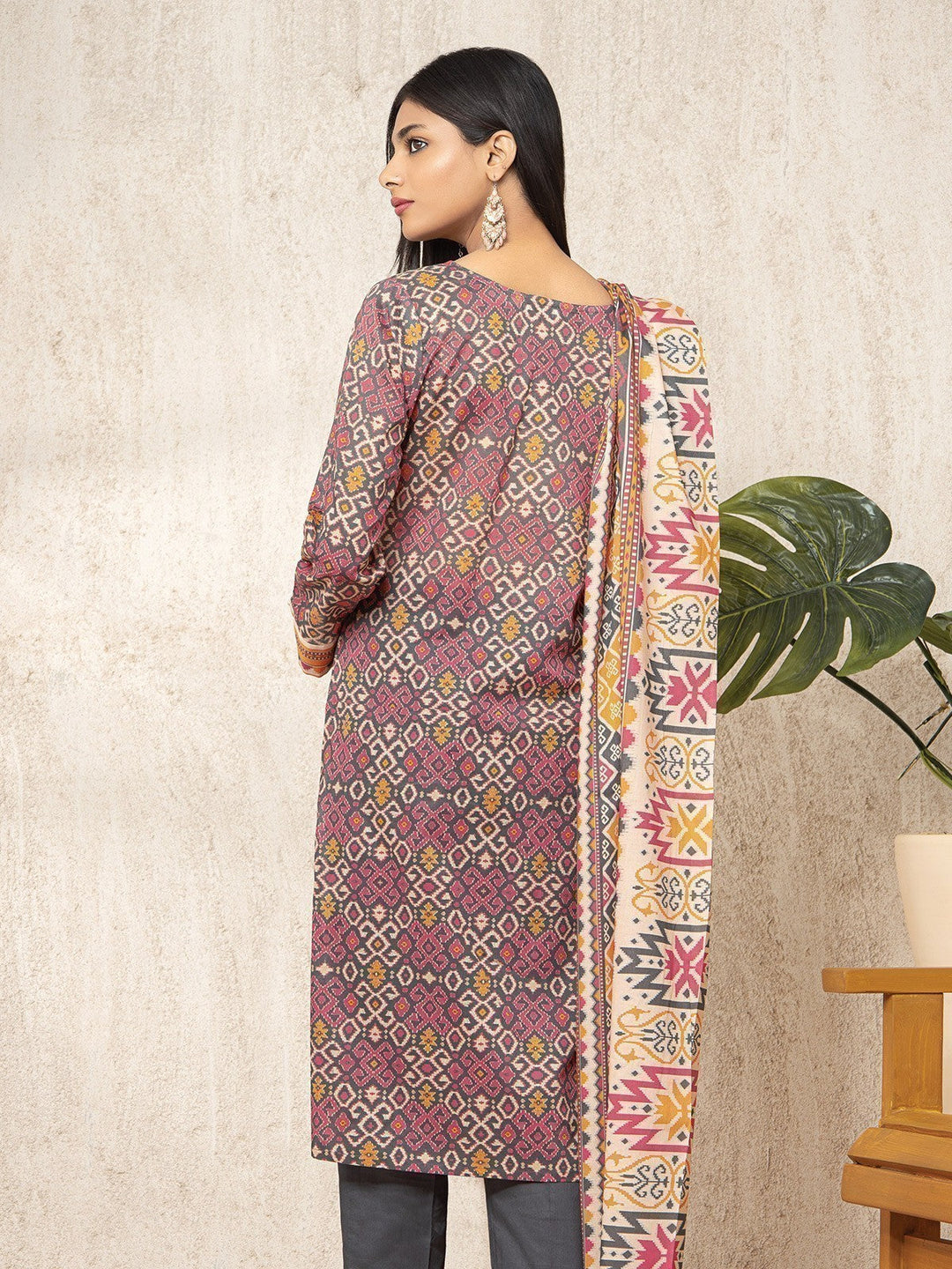 EWU23A1-26014 Unstitched Multi Printed Lawn 3 Piece
