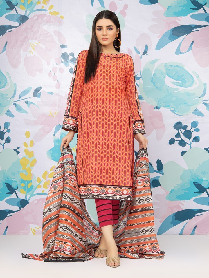 EWU23A1-26173 Unstitched Multi Printed Lawn 3 Piece