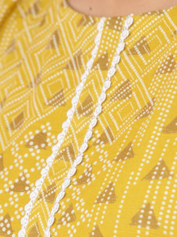 EWU23A1-26335 Unstitched Light Gold Printed Lawn 3 Piece