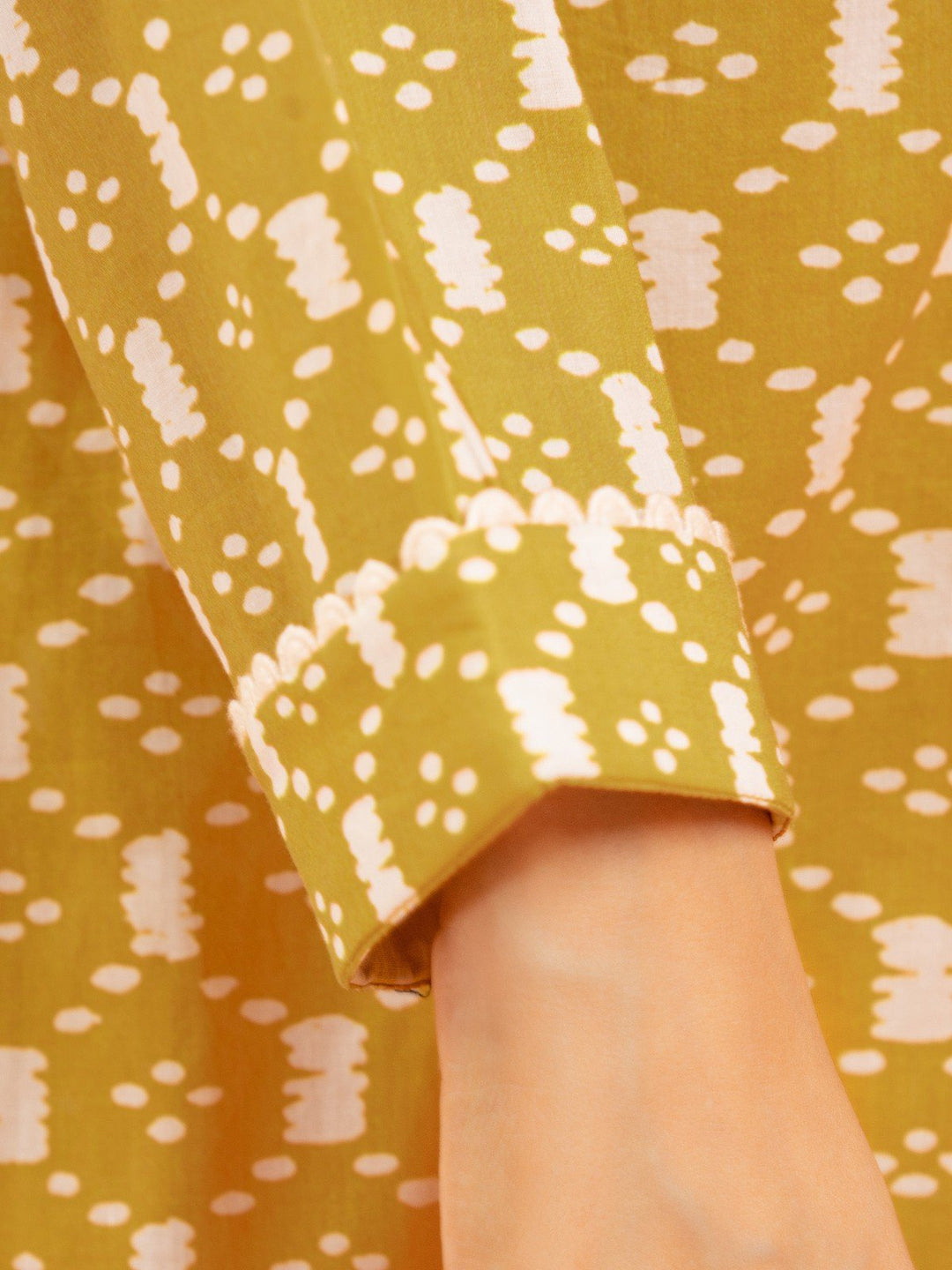 EWU23A3-26407ST Unstitched Mustard Printed Khaddar 2 Piece