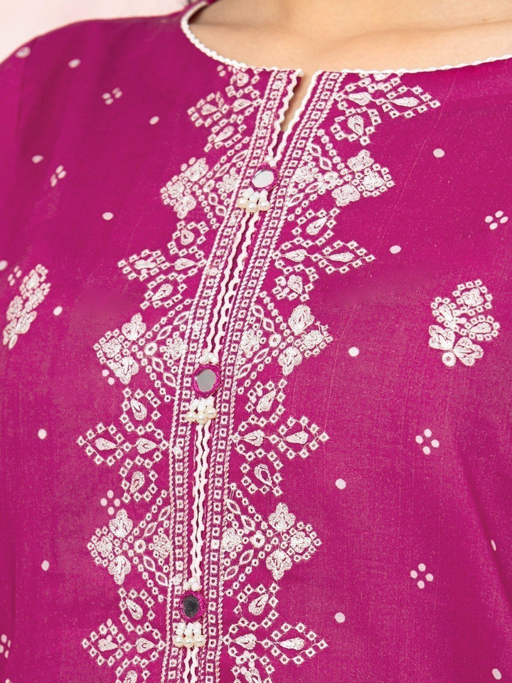 EWU22V1-26536 Unstitched Pink Embroidered Lawn 2 Piece