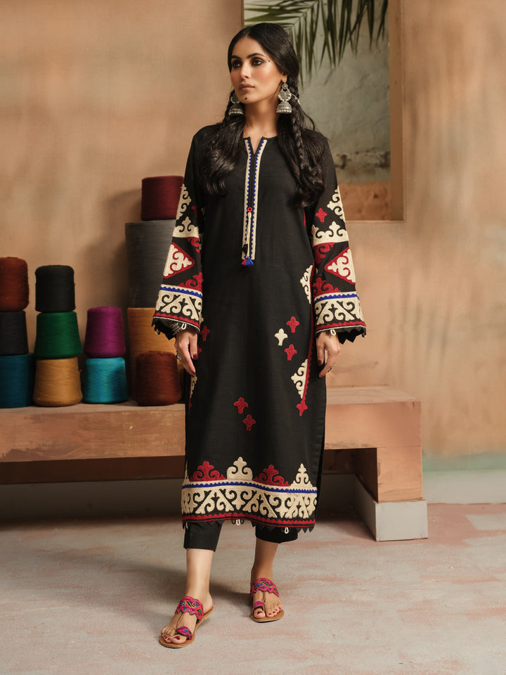 Pret 2Pc Embroidered Khaddar Shirt Trouser - EWTKE23-69386ST