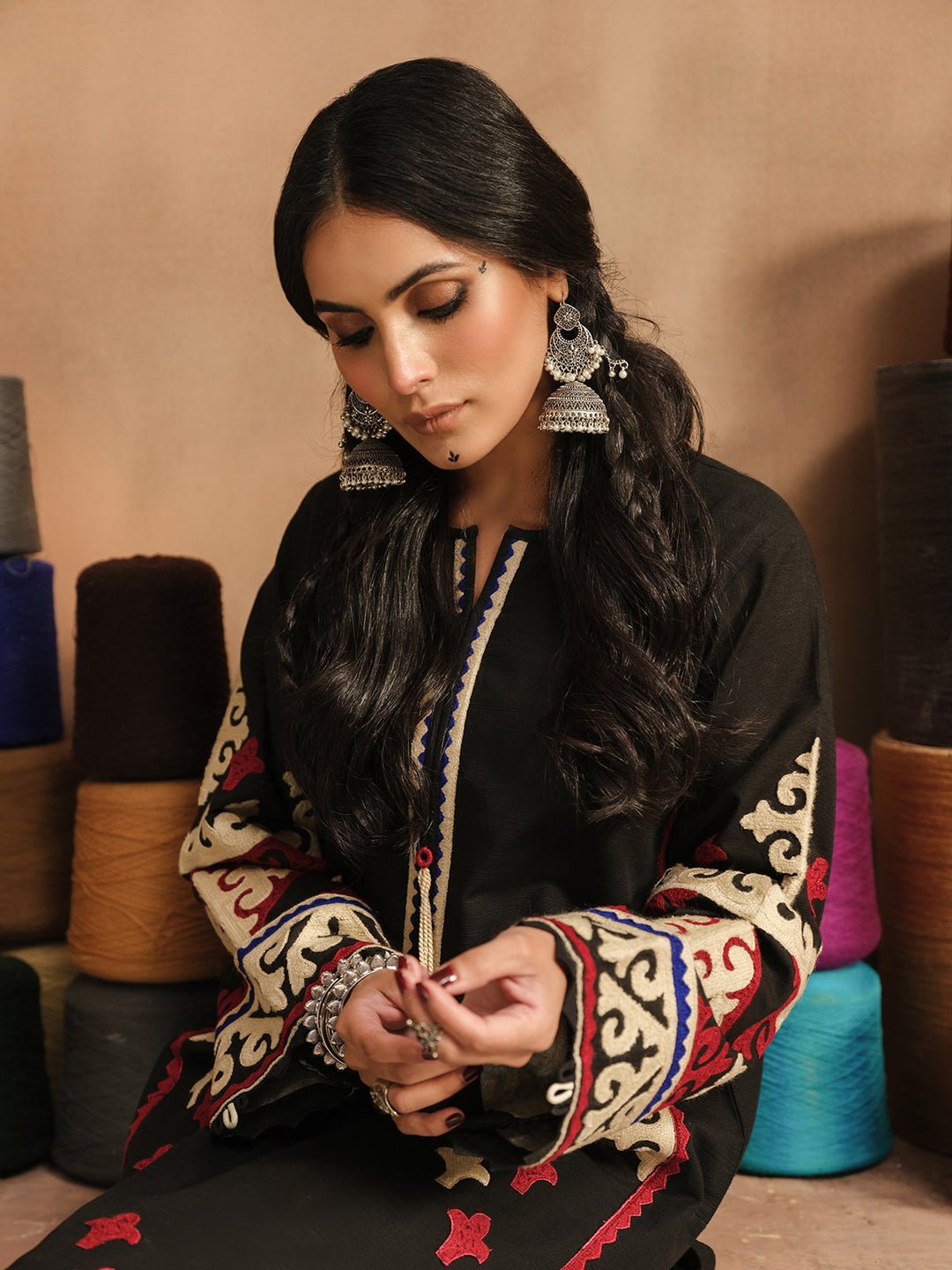 Pret 2Pc Embroidered Khaddar Shirt Trouser - EWTKE23-69386ST