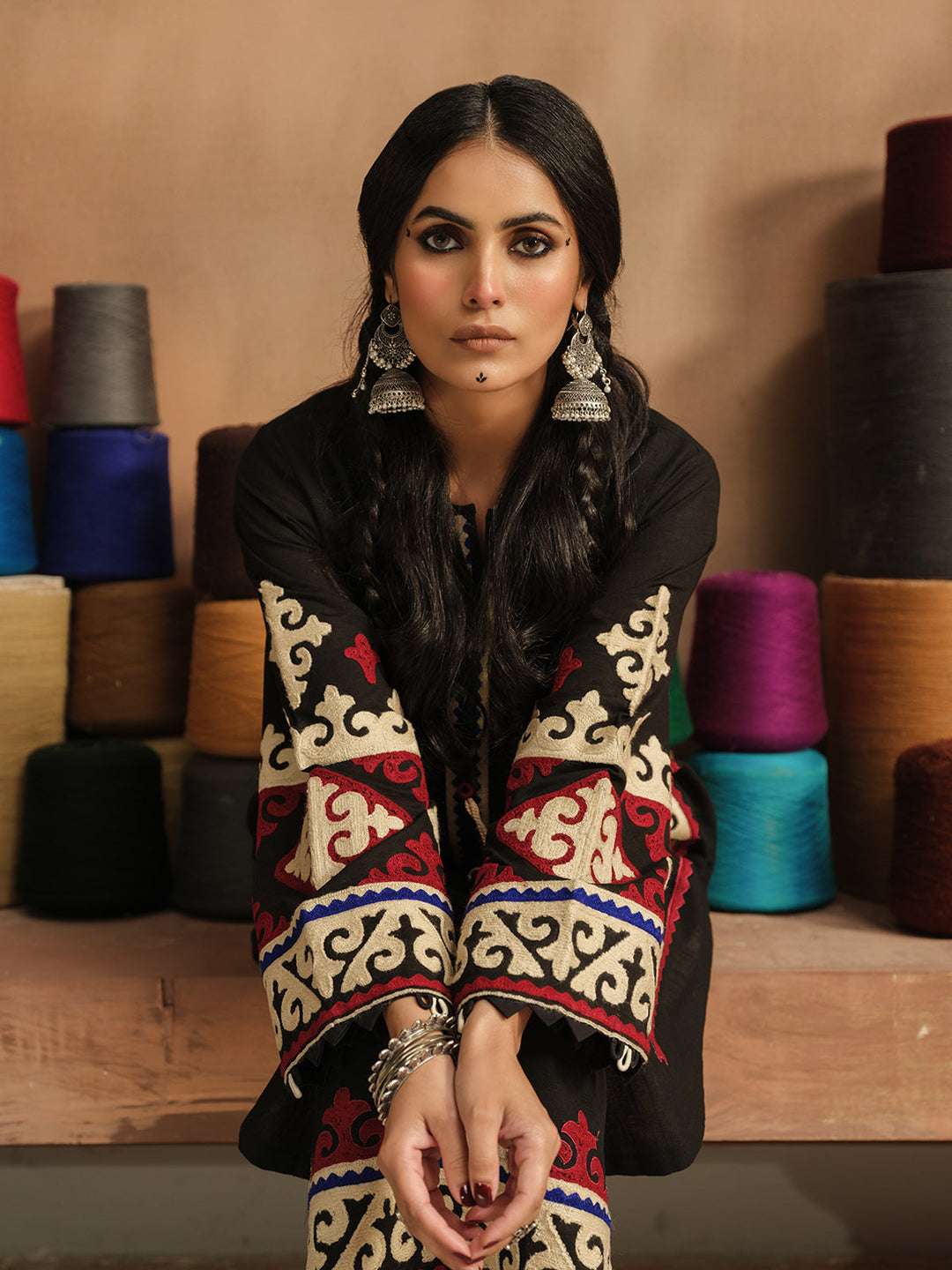 Pret 2Pc Embroidered Khaddar Shirt Trouser - EWTKE23-69386ST