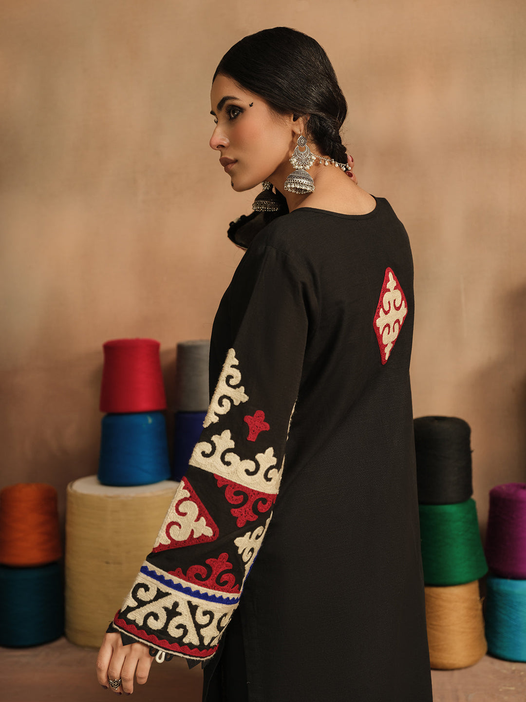 Pret 2Pc Embroidered Khaddar Shirt Trouser - EWTKE23-69386ST