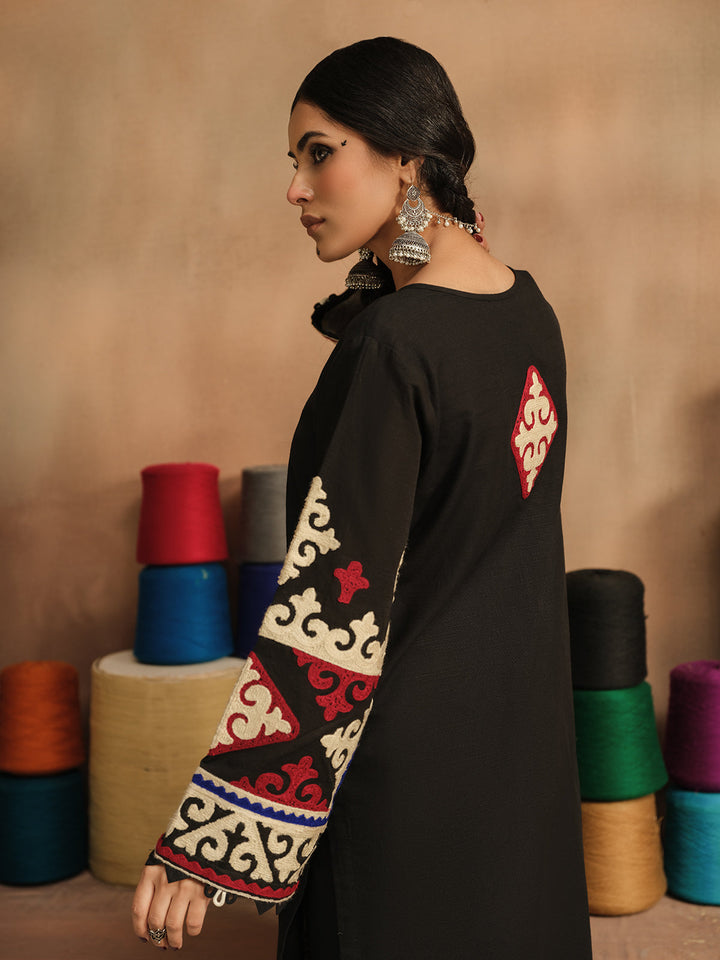 Pret 2Pc Embroidered Khaddar Shirt Trouser - EWTKE23-69386ST