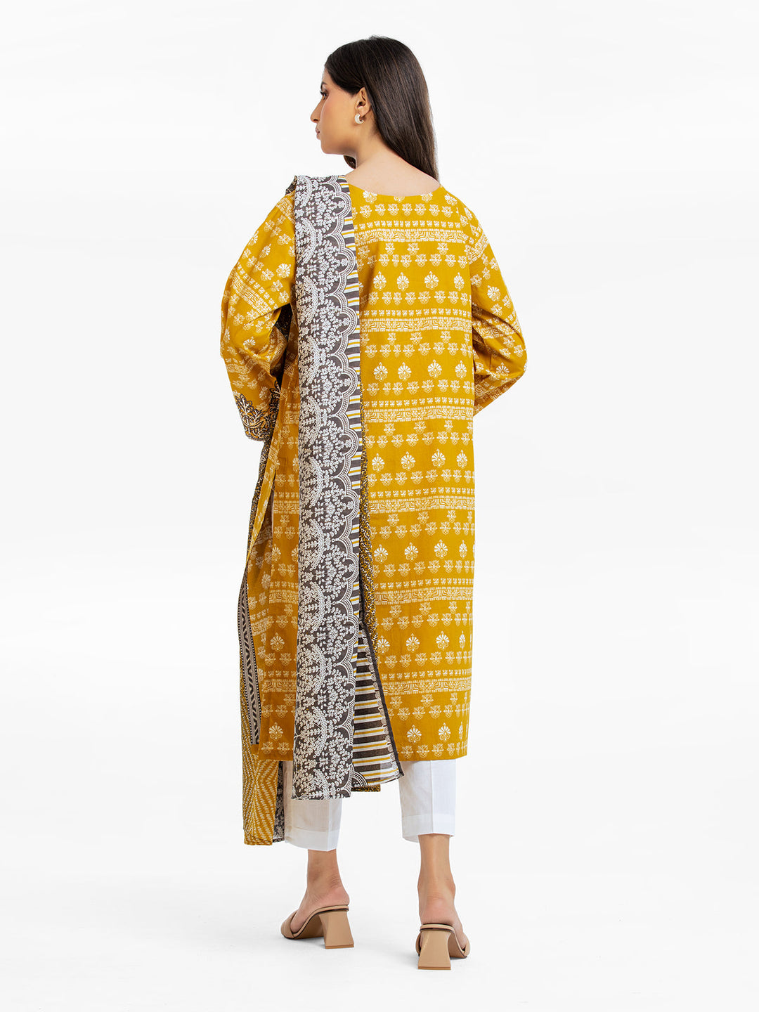 Pret 2Pc Embroidered Khaddar Shirt Dupatta - EWTKE23-68500SD