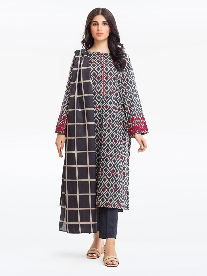 Pret 3Pc Embroidered Cambric Suit - EWTKE23-68539-3P