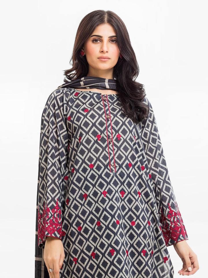 Pret 3Pc Embroidered Cambric Suit - EWTKE23-68539-3P