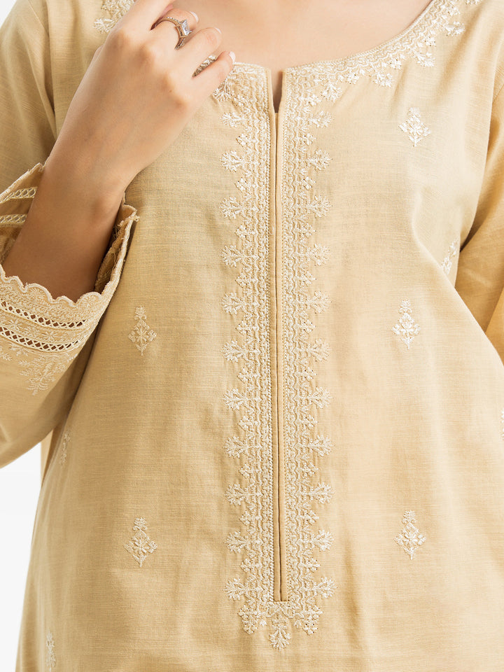Pret 2Pc Embroidered Khaddar Shirt Trouser - EWTKE23-68713ST